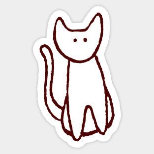 Red Cat Sticker